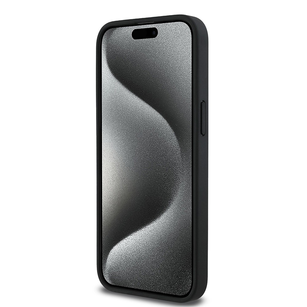 Apple iPhone 15 Pro Max Kılıf Aston Martin Orjinal Lisanslı M-safe Şarj Özellikli PU Deri Alonso 14 Baskılı Kapak