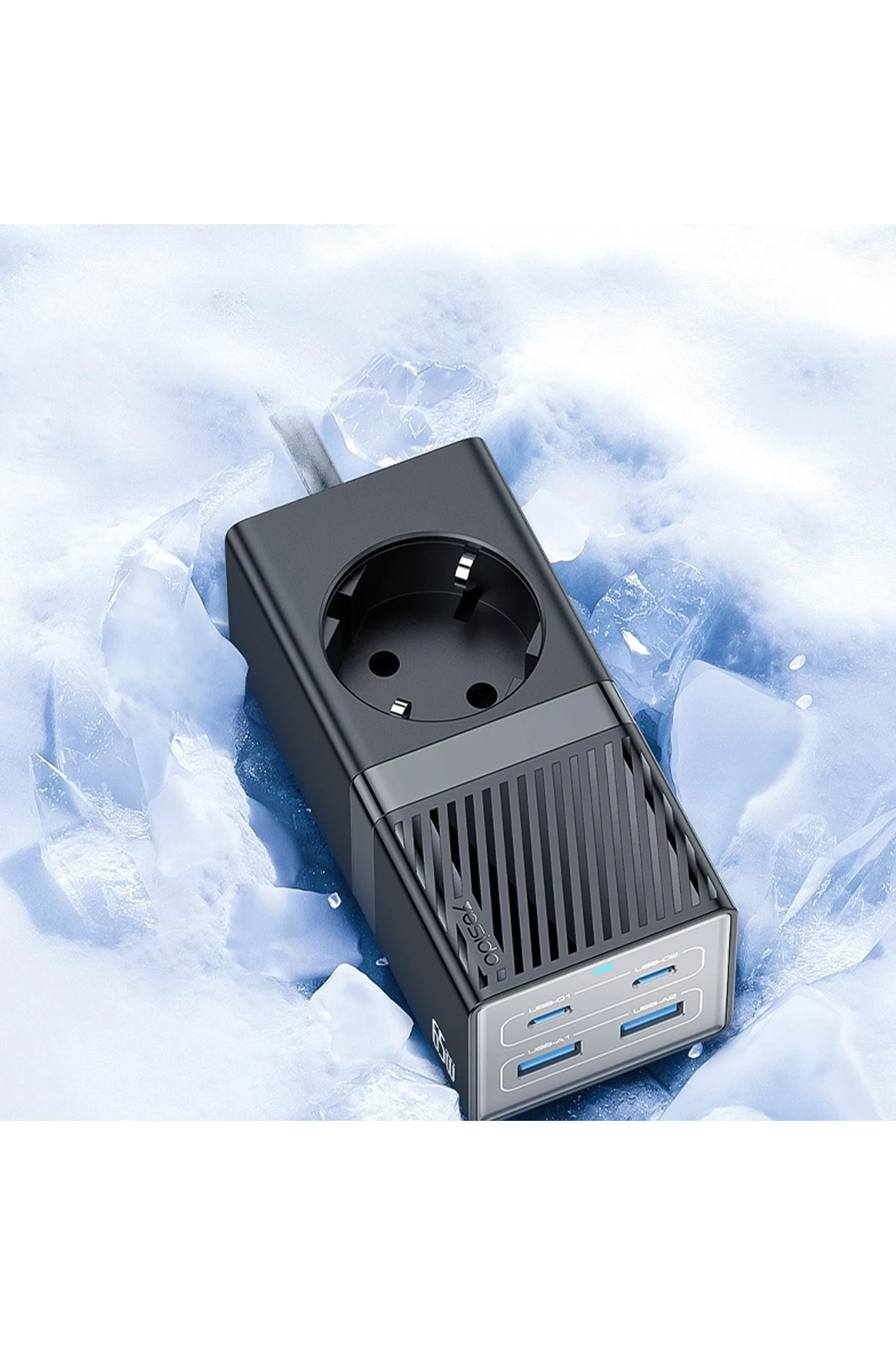 Yesido MC36 2500W 1.5M Ekstra 2 Adet 18W USB ve 2 Adet 45W Type-C Çıkışlı Priz Uzatıcı