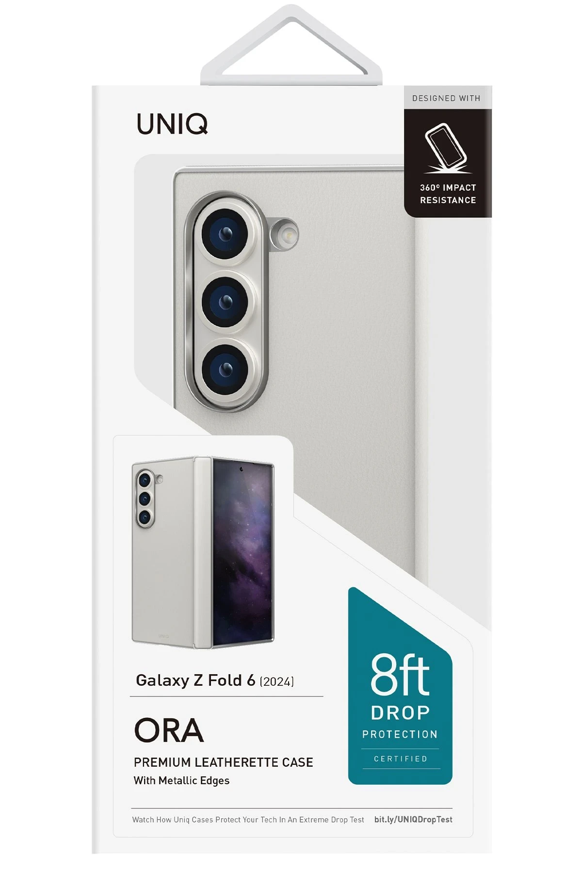 Uniq Samsung Galaxy Z Fold 6 Ora Katlanabilir Deri Kapak