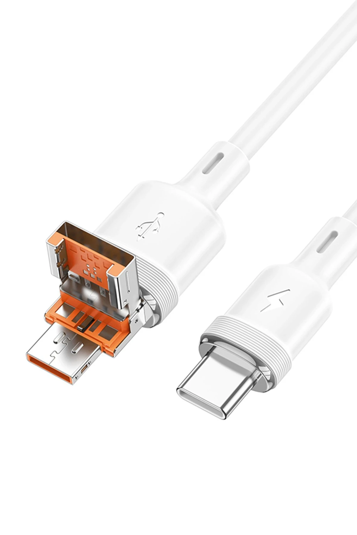 Hoco. U131 1.2M 2in1 USB ve Type-C to Type-C Şarj Data Kablosu