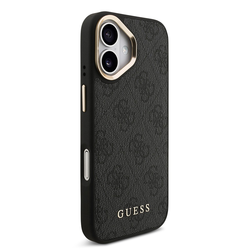 Apple iPhone 17 Kılıf Guess Orjinal Lisanslı M-safe Şarj Özellikli Askılı ve 4G Logo Kartlıklı Kapak