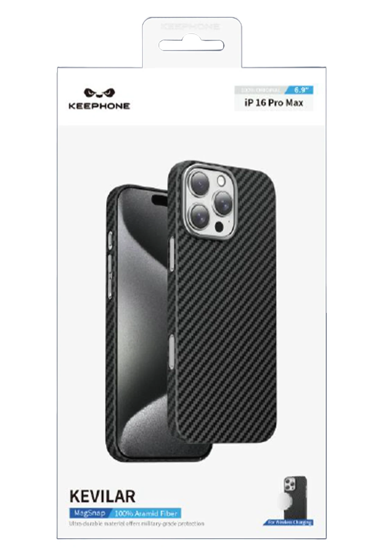 Keephone iPhone 16 Pro Kevlar Magsafe Kılıf