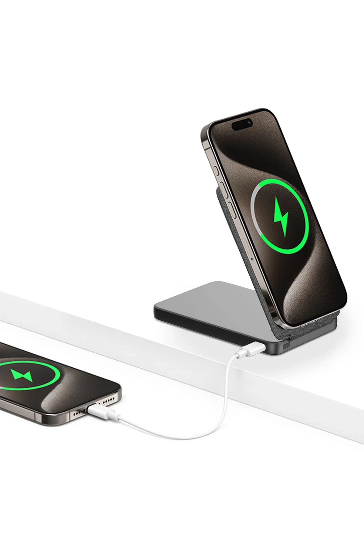 Earldom PD58 5.000 mAh 20W Kablosuz Şarj ve 20W Type-C Çıkışlı PD Hızlı Şarj ve Standlı Powerbank