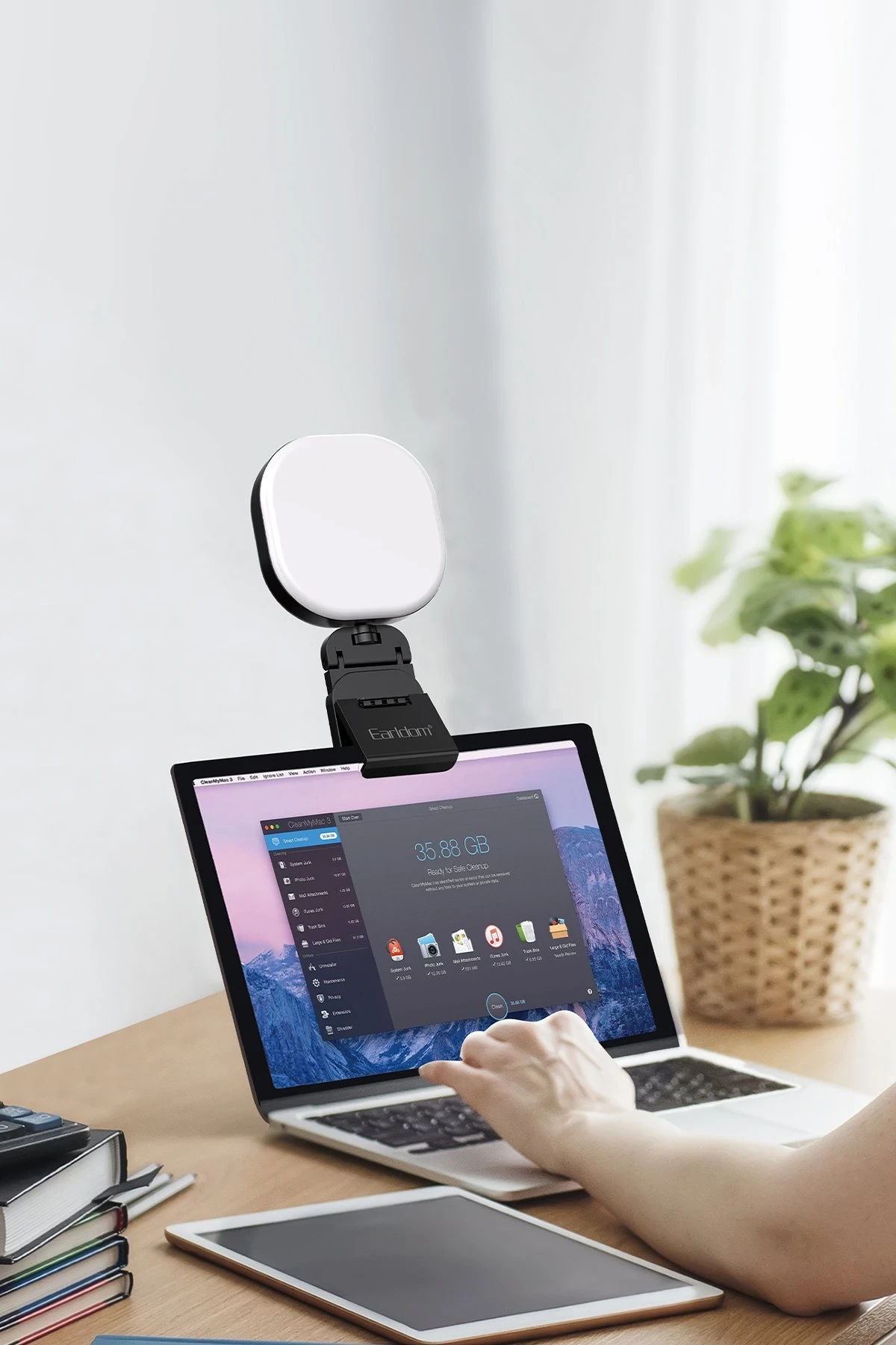 Earldom ZP28 Monitör Üstü Led Yayın Işığı