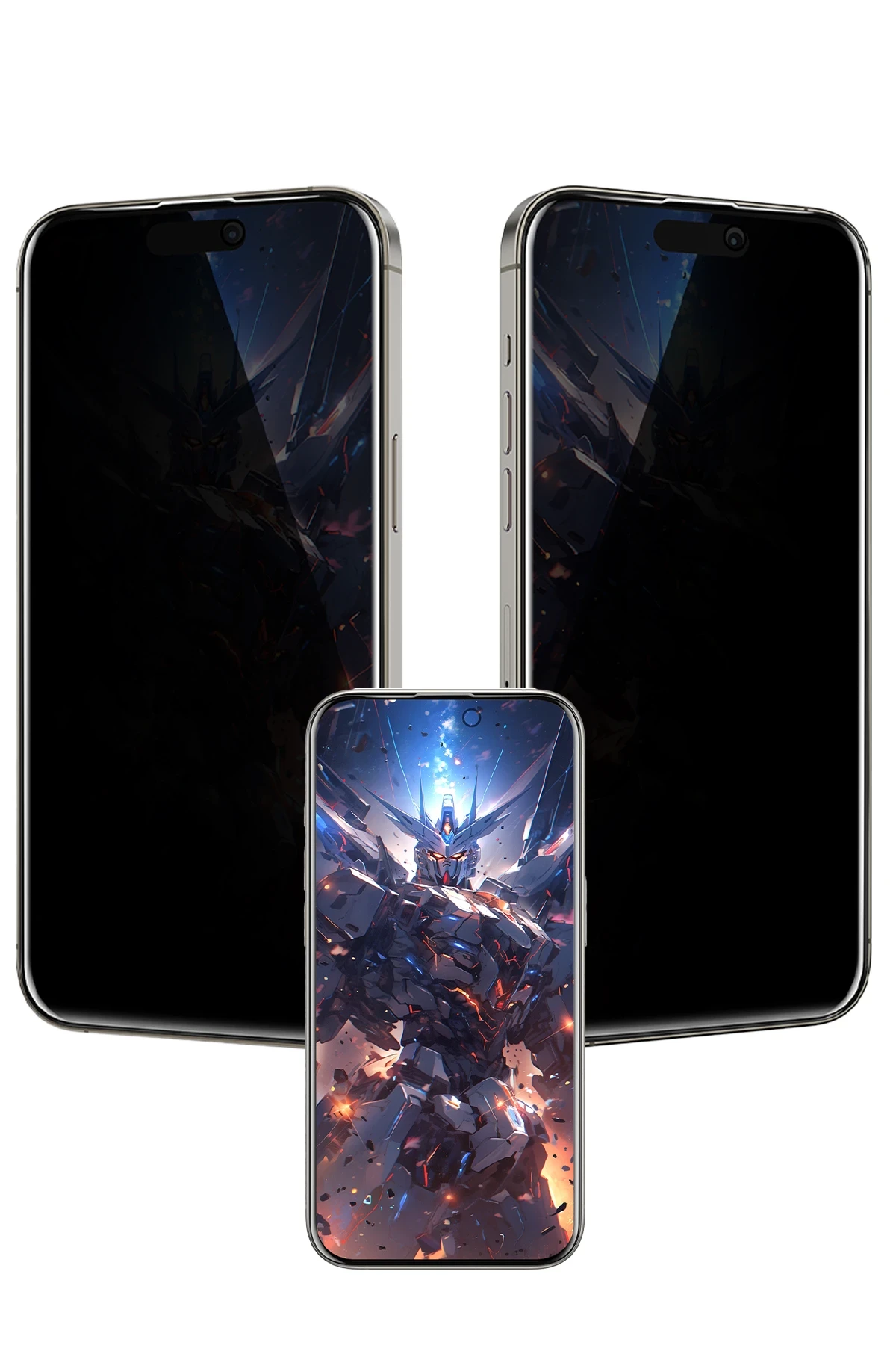 Keephone iPhone 16 Pro Max UltraCurve Privacy 3D Cam Ekran Koruyucu
