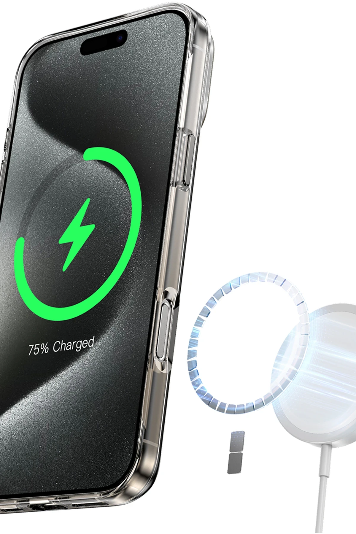 Keephone iPhone 16 Pro Aurora Pro Magsafe Kılıf - Siyah Titanyum