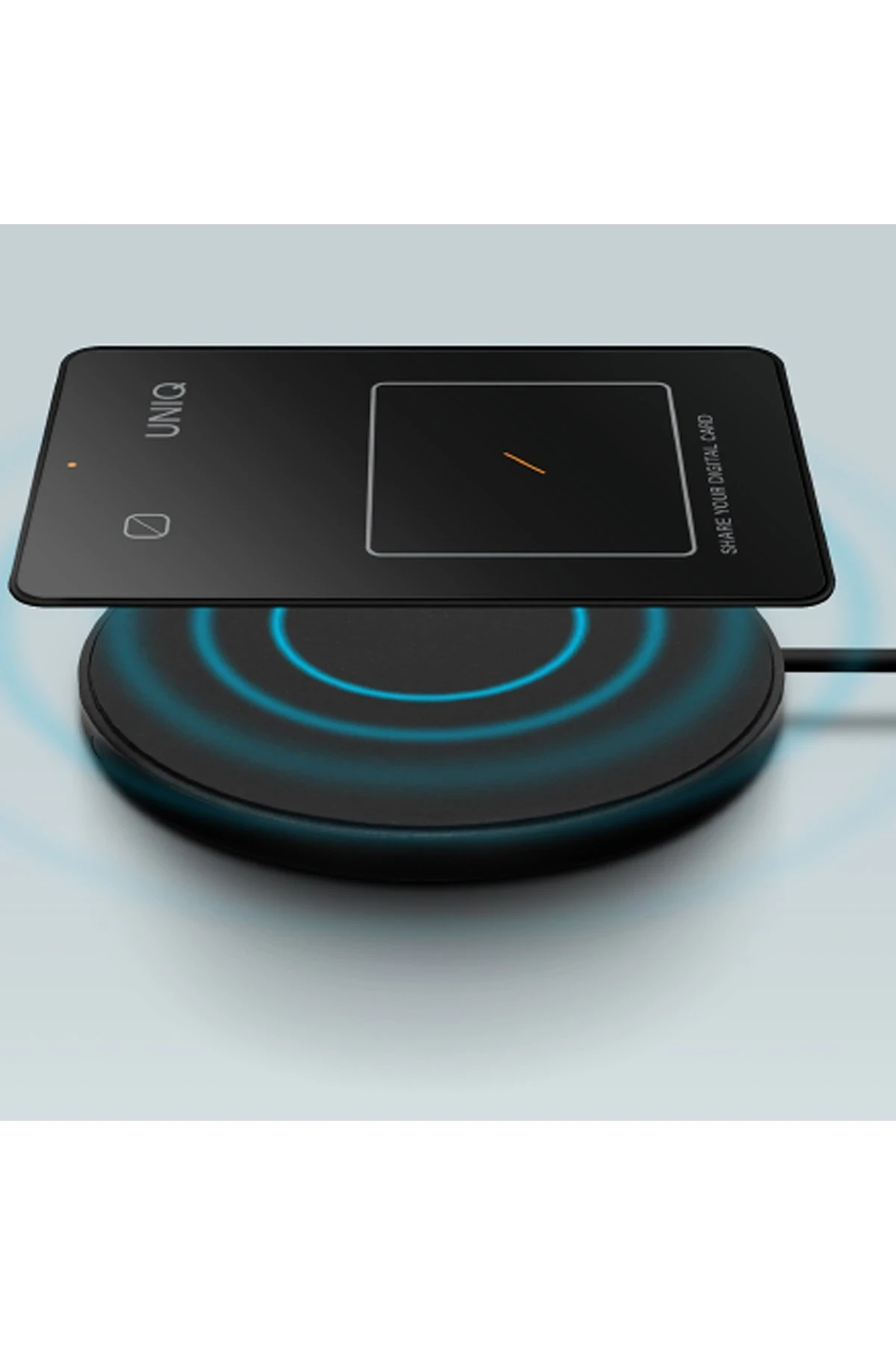 Uniq Atlas NFC Find My Destekli Dijital Göstergeli Kablosuz Şarjlı Dijital Kart