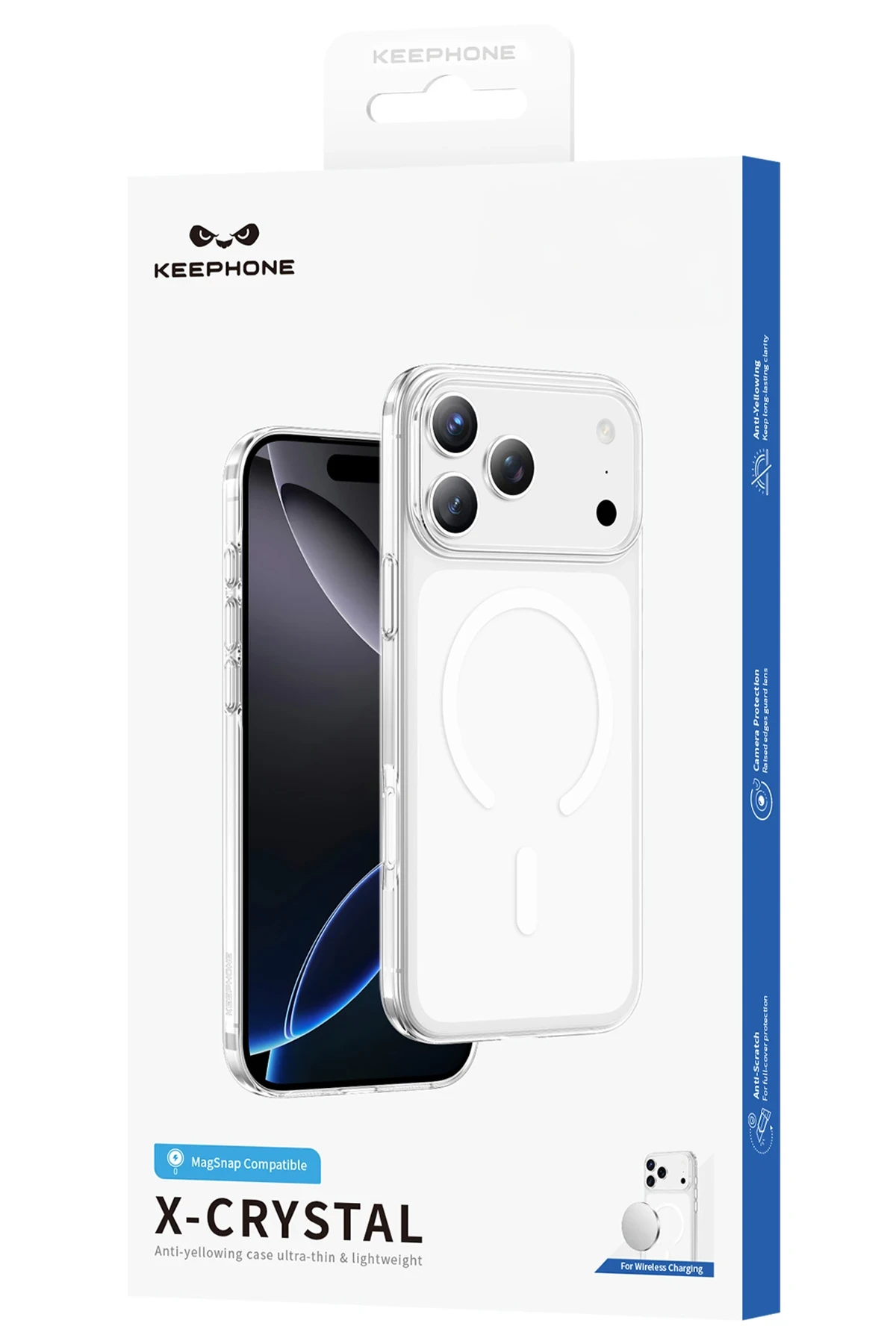 Keephone Apple iPhone 17 Pro Max X-Crystal Slim Magsafe Kılıf