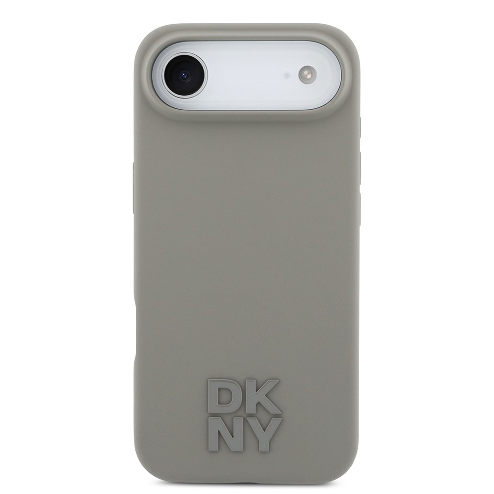 Apple iPhone 17 Air Kılıf DKNY Orjinal Lisanslı M-safe Şarj Özellikli Metal Logolu Silikon Kapak