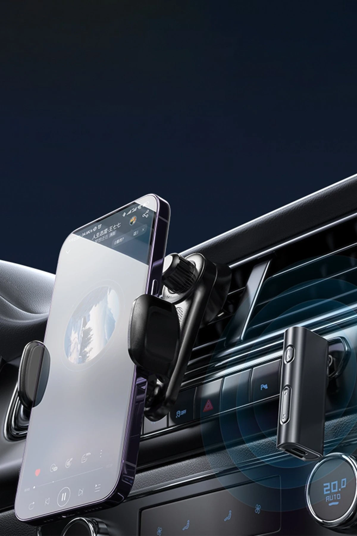 Yesido YAU41 3.5mm Aux Çıkışlı Mikrofonlu Bluetooth Araç Kiti