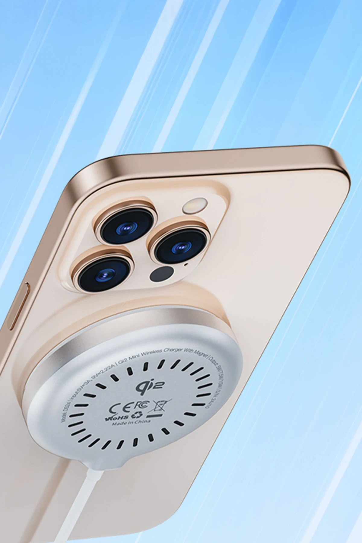 Yesido DS24 1M Type-C Kablo 15W Kablosuz Şarj Aleti