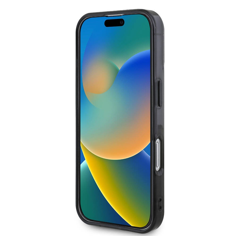 Apple iPhone 16 Kılıf AMG Orjinal Lisanslı M-safe Şarj Özellikli Çift Katmanlı Kırmızı Çapraz Çizgili Kapak