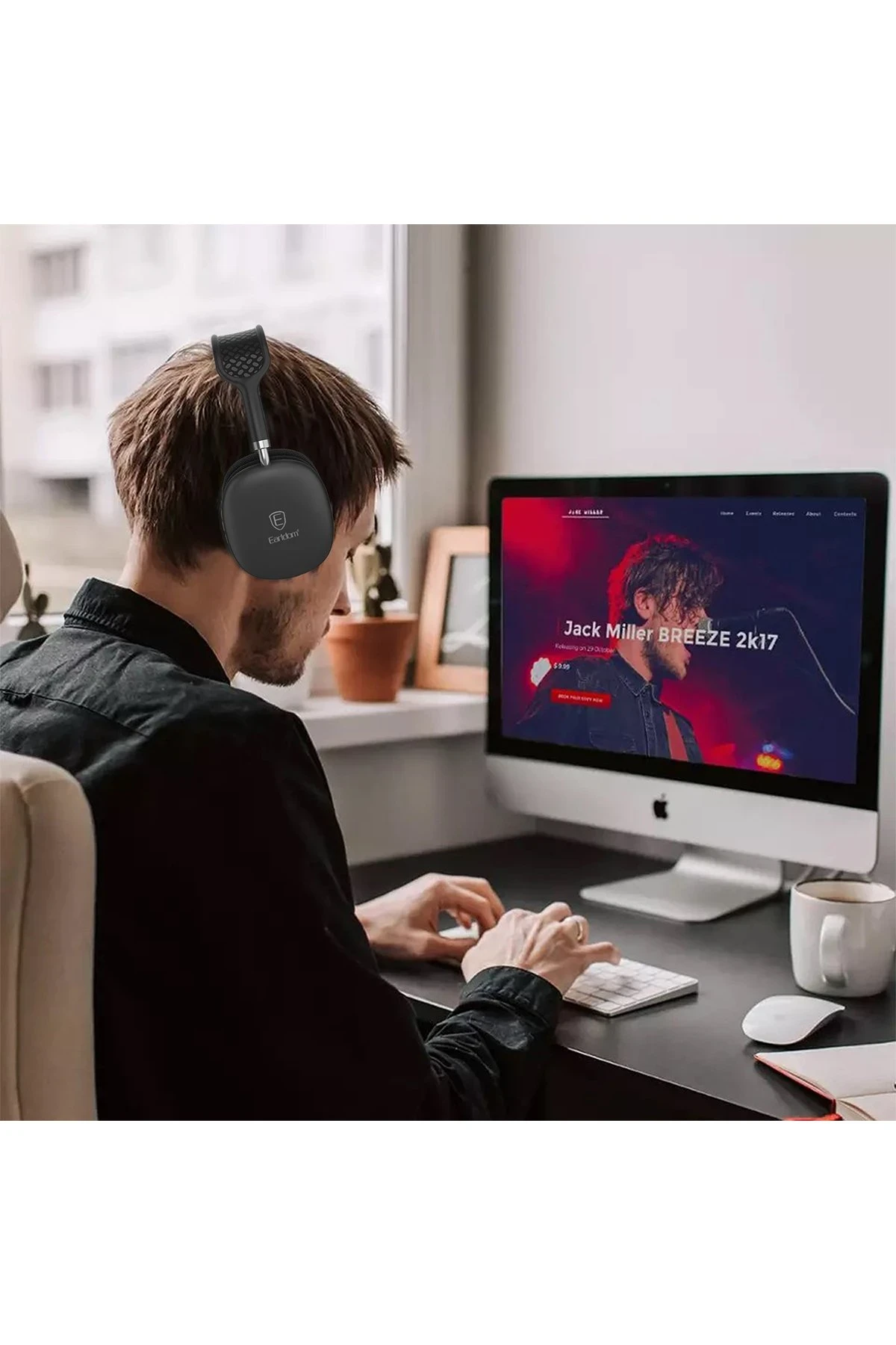 Earldom BH102 Kafaüstü Bluetooth Kulaklık