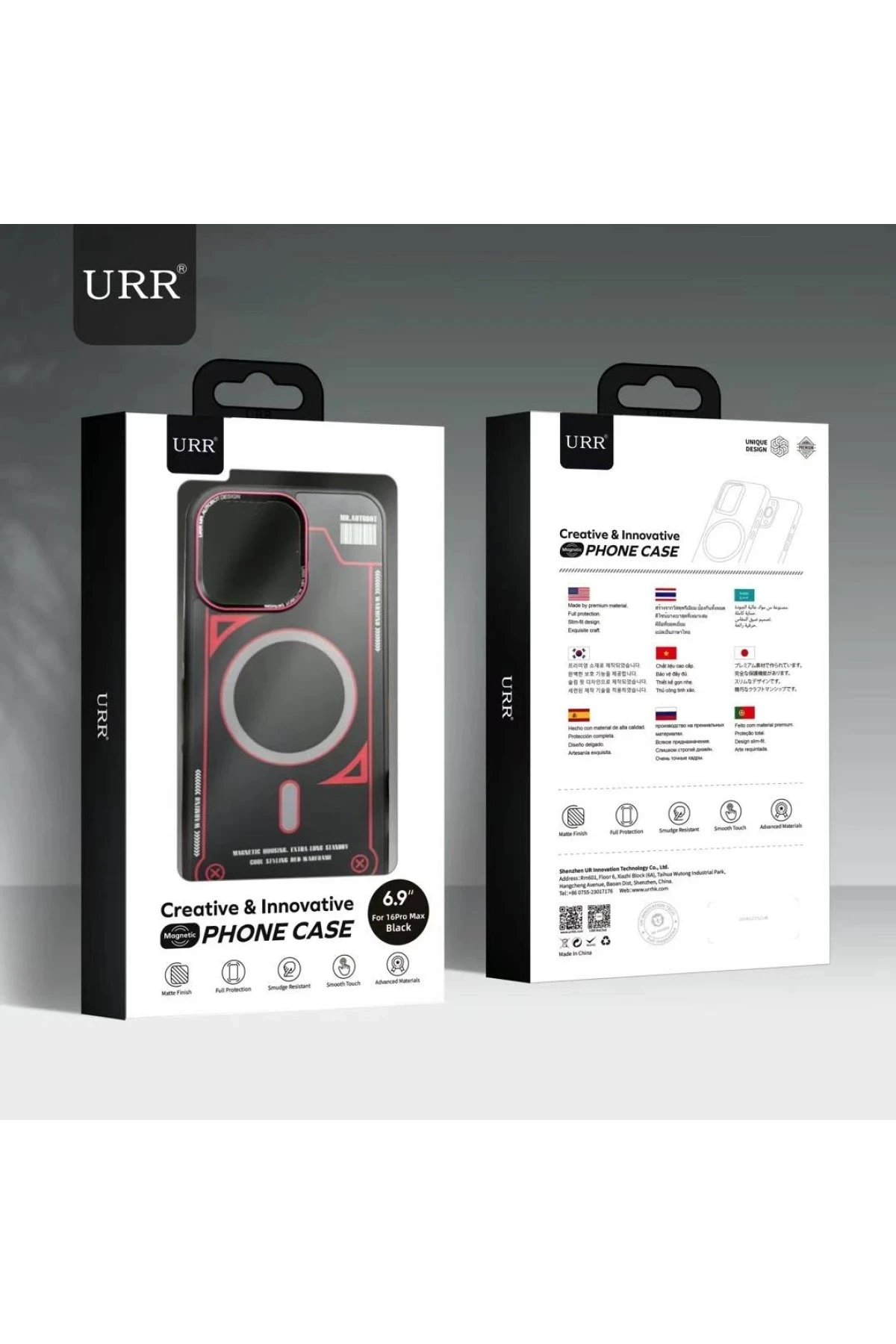 URR iPhone 15 Pro Max Cool Series Matte Pure PC Magsafe Kapak