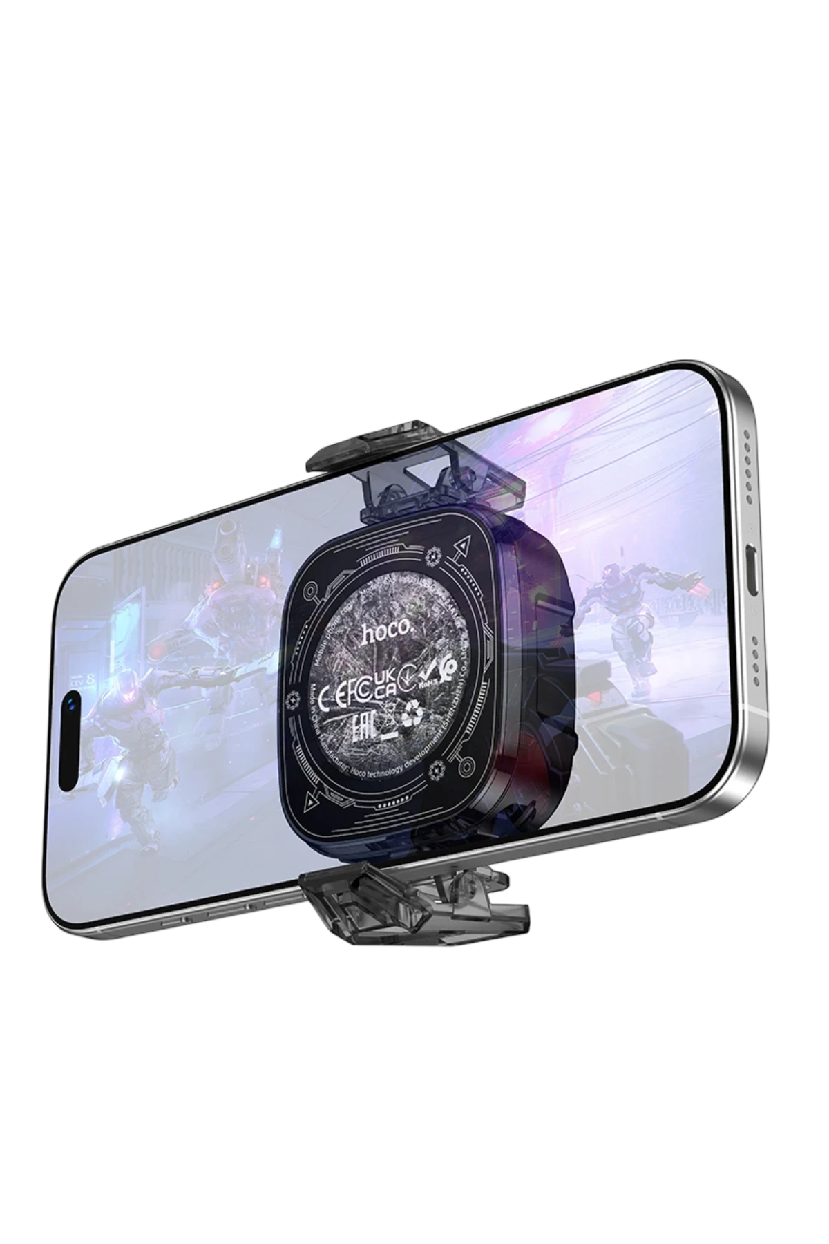 Hoco. GA5 Triumph Dijital Göstergeli RGB Işıklı Manyetik Radyatör Telefon Soğutucu Fan