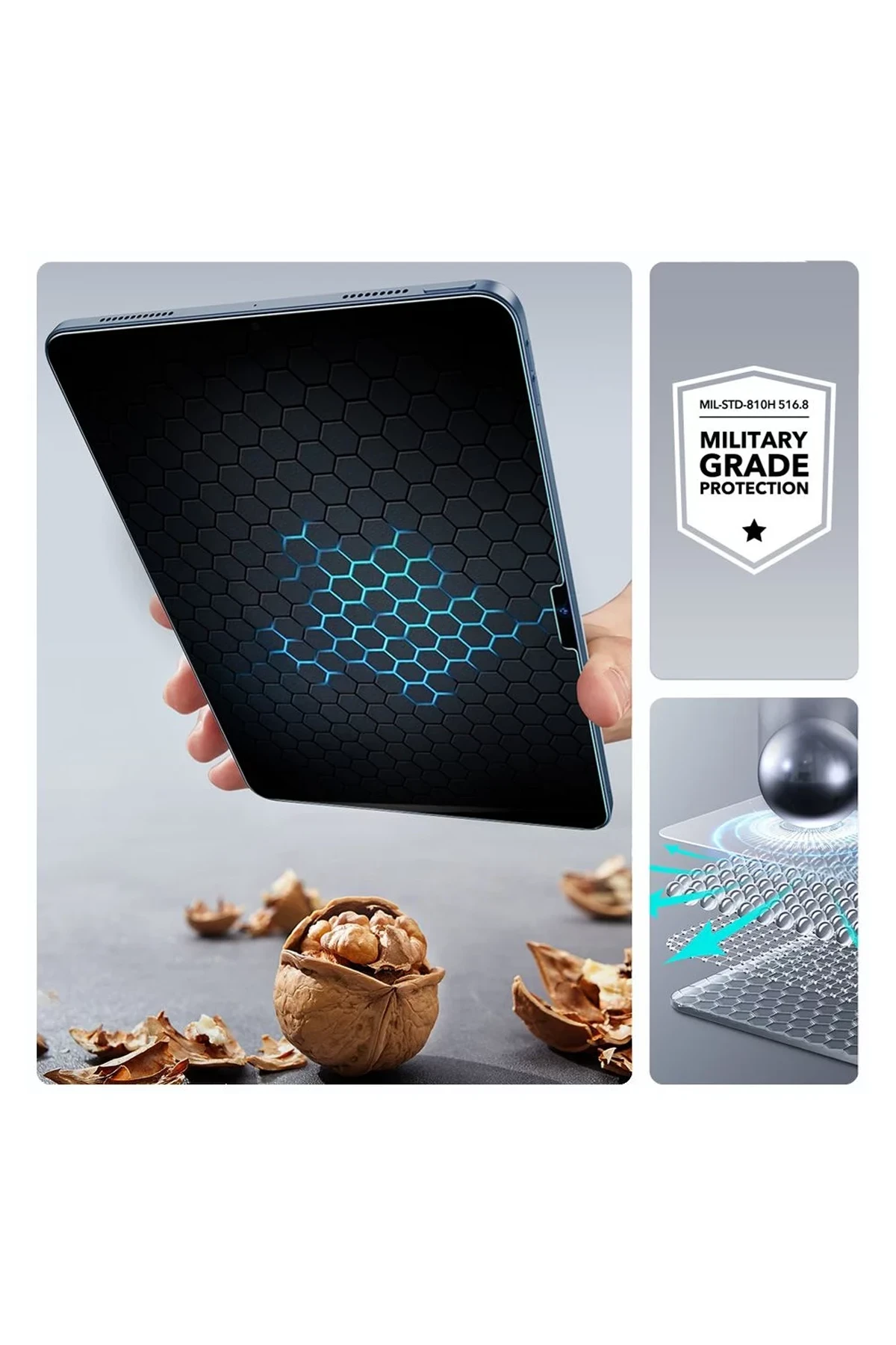 ESR Apple iPad Air 13 (2024) UltraFit Classic AutoKit 2 Adet Tablet Cam Ekran Koruyucu