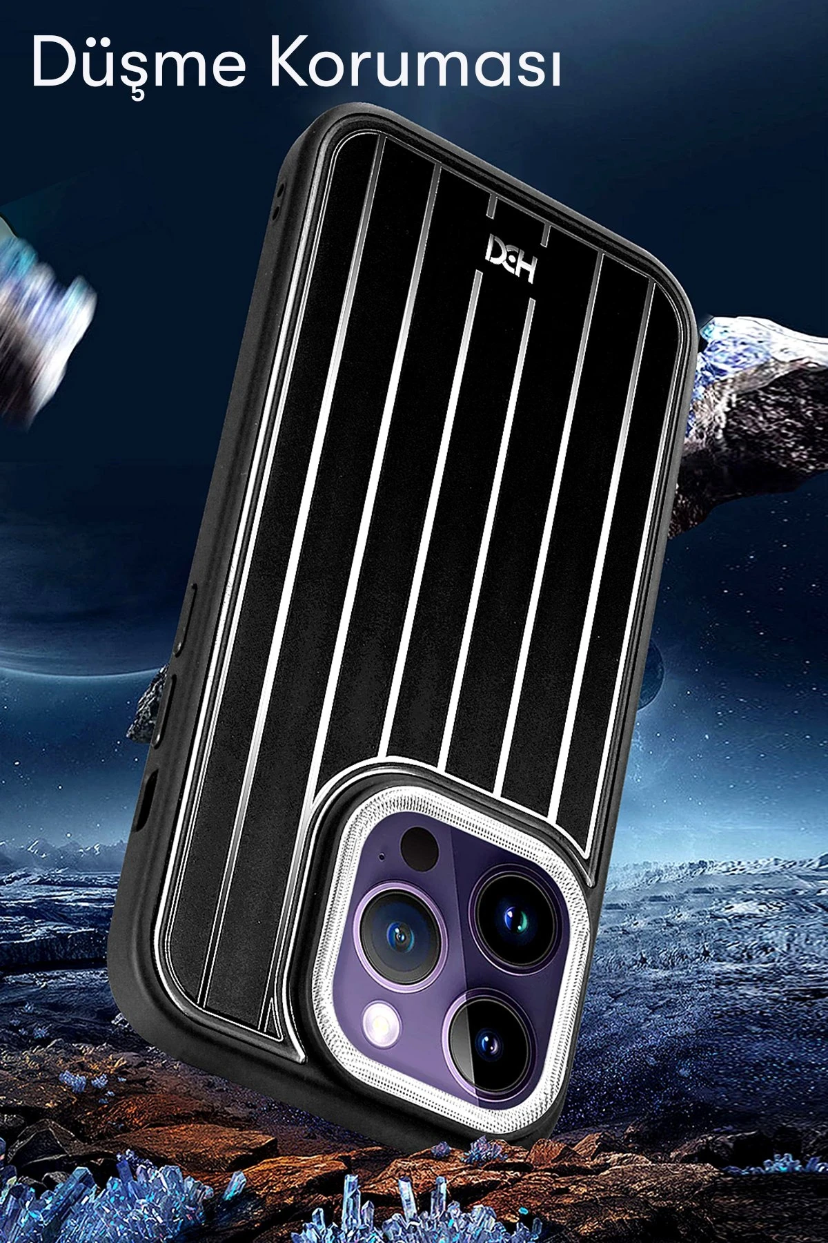 HDD iPhone 14 Pro Max Kılıf HBC-190 Kolaj Kapak