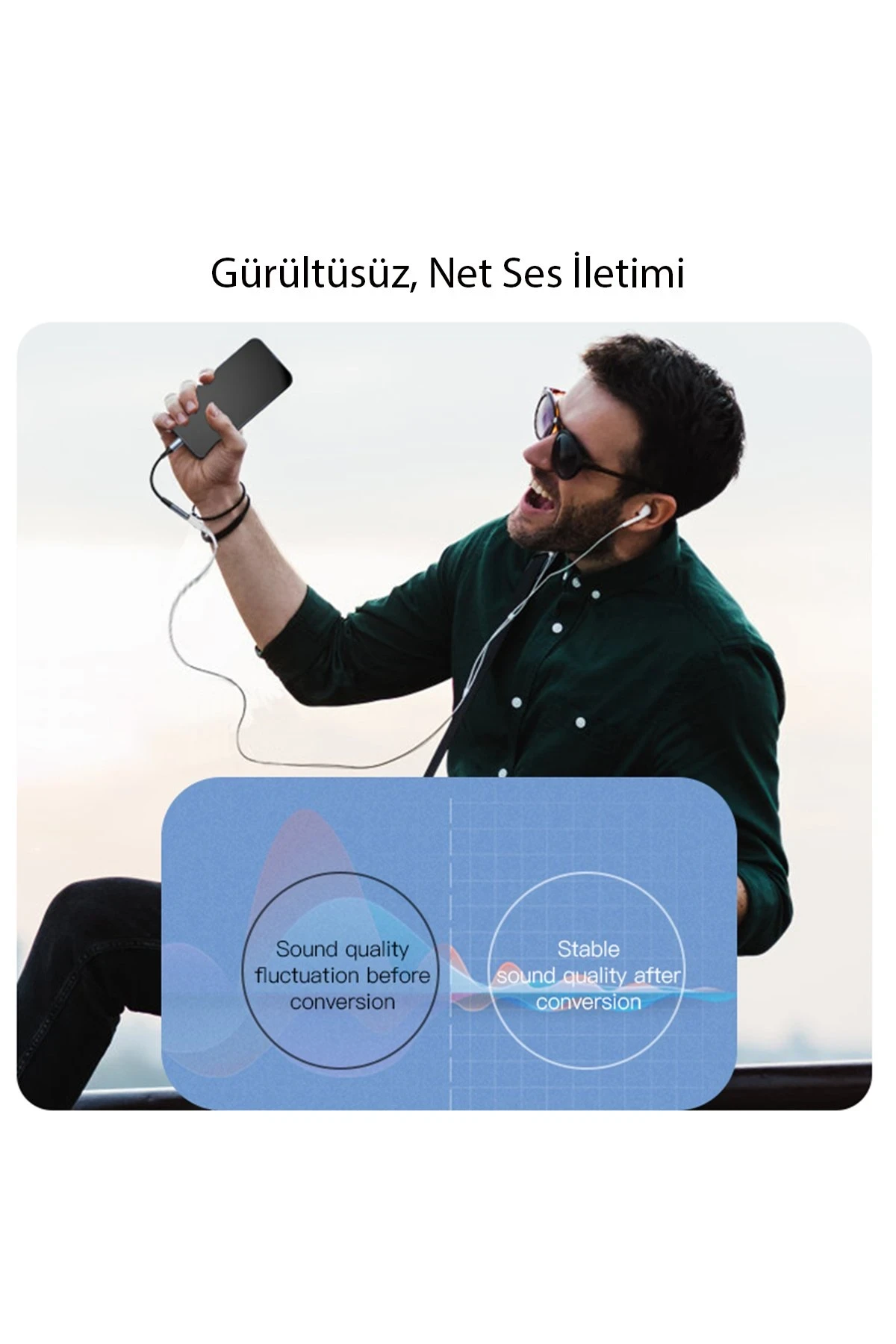 Yesido YAU38 Type-C to Aux Dönüştürücü