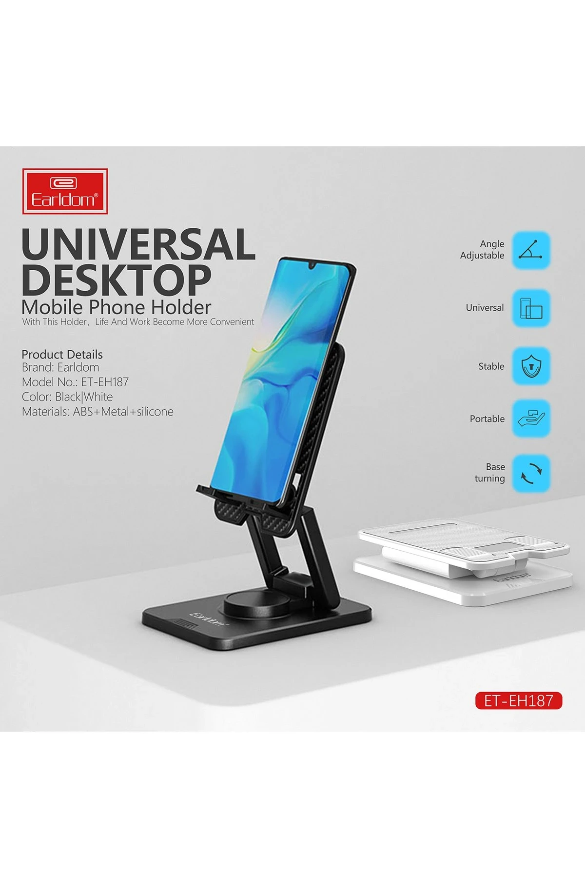Earldom EH187 Ayarlanabilir Telefon Tutucu