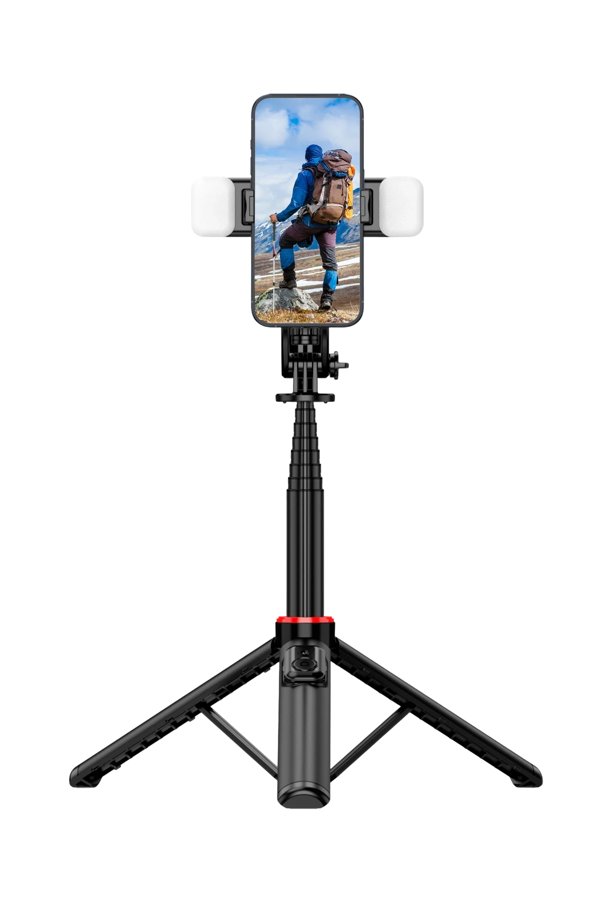 Keephone KP-LA01 Selfy 360 Derece Ayarlanabilir Led Işıklı 133.5cm BT Selfie Çubuğu