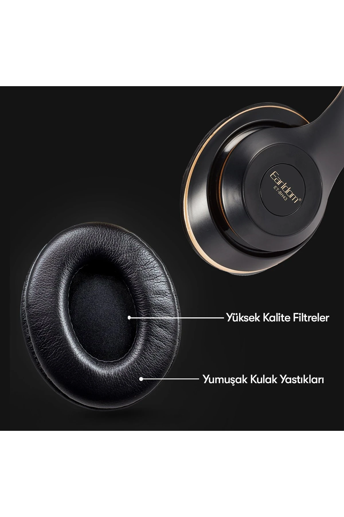 Earldom BH43 Katlanabilir Kafaüstü Bluetooth Kulaklık