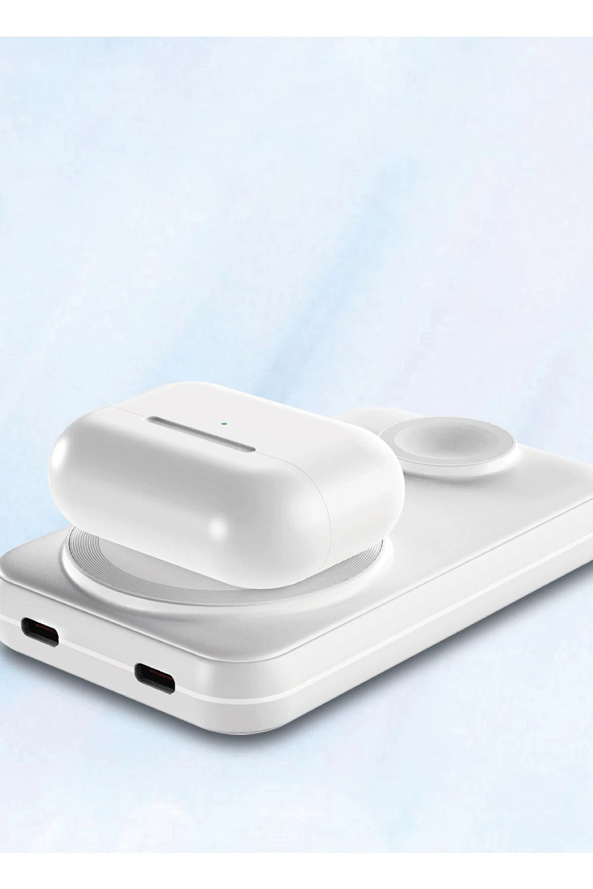 URR Multipurpose 20W 10.000 mAh Dijital Şarj Göstergeli Telefon ve Saat İçin Kablosuz Şarj Magsafe Powerbank
