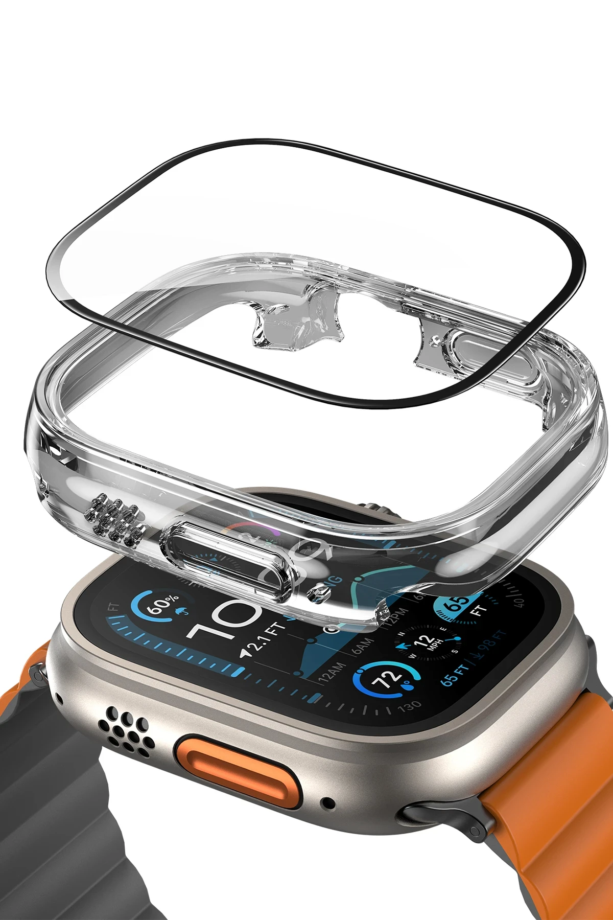 Keephone Watch 42mm Air Armor Camlı Kasa Ekran Koruyucu