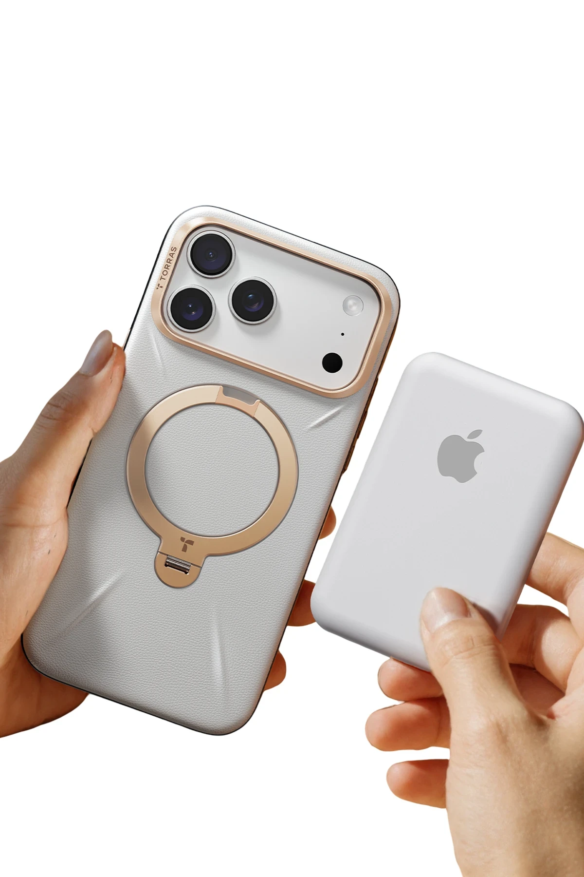 Torras Apple iPhone 17 Pro O Stand Spin VegSkin Serisi Magsafe Kılıf