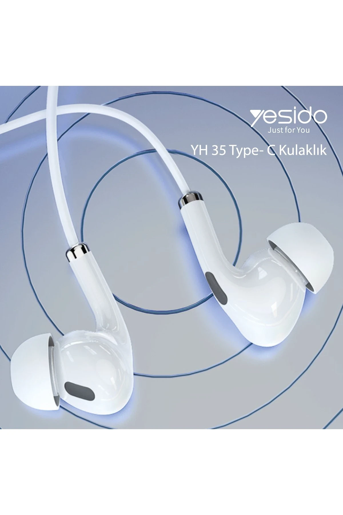 Yesido YH35 1.2M Yüksek Baslı Type-C Kablolu Kulaklık