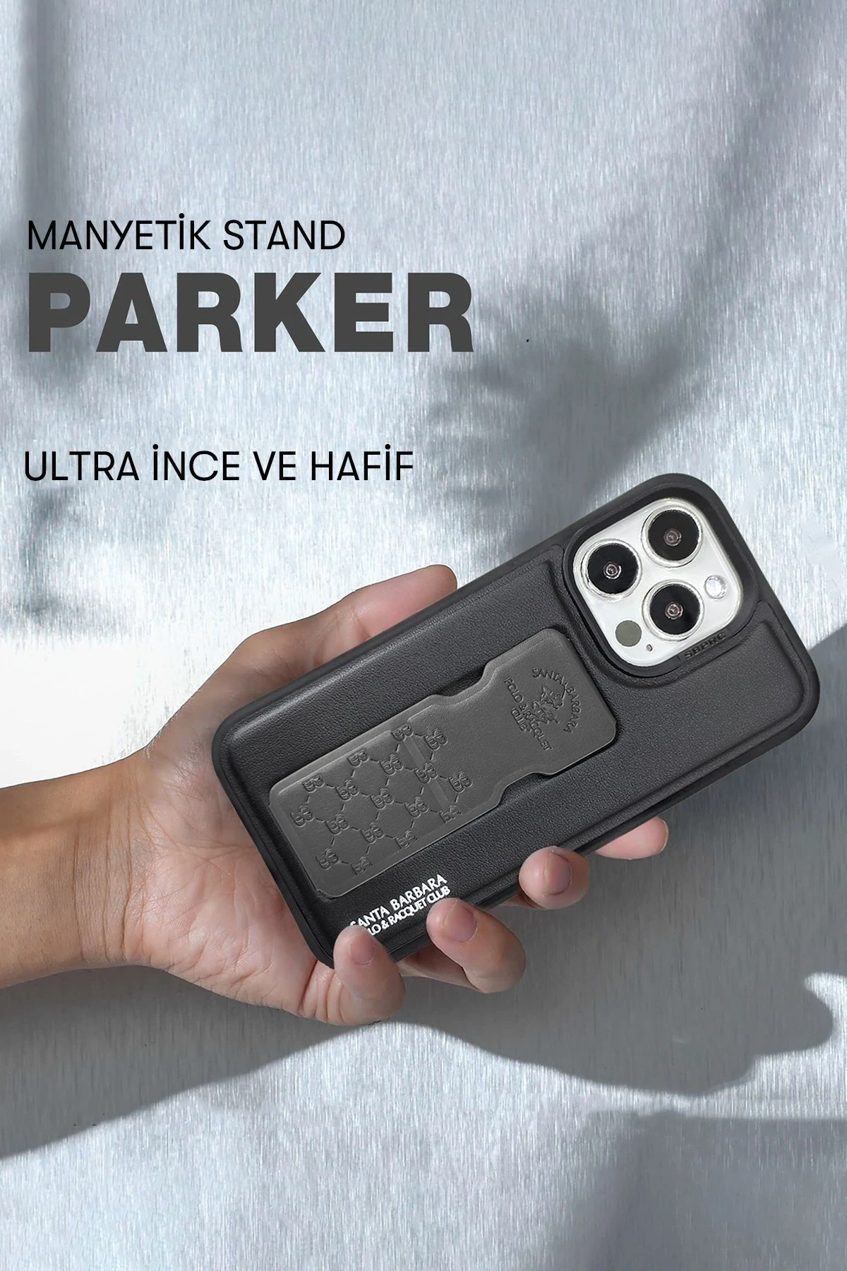Santa Barbara Polo Racquet Club iPhone 14 Pro Max Parker Stand Kapak