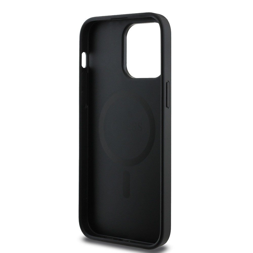 Apple iPhone 14 Pro Max Kılıf Guess Orjinal Lisanslı M-safe Şarj Özellikli Small 4G Classic Kapak