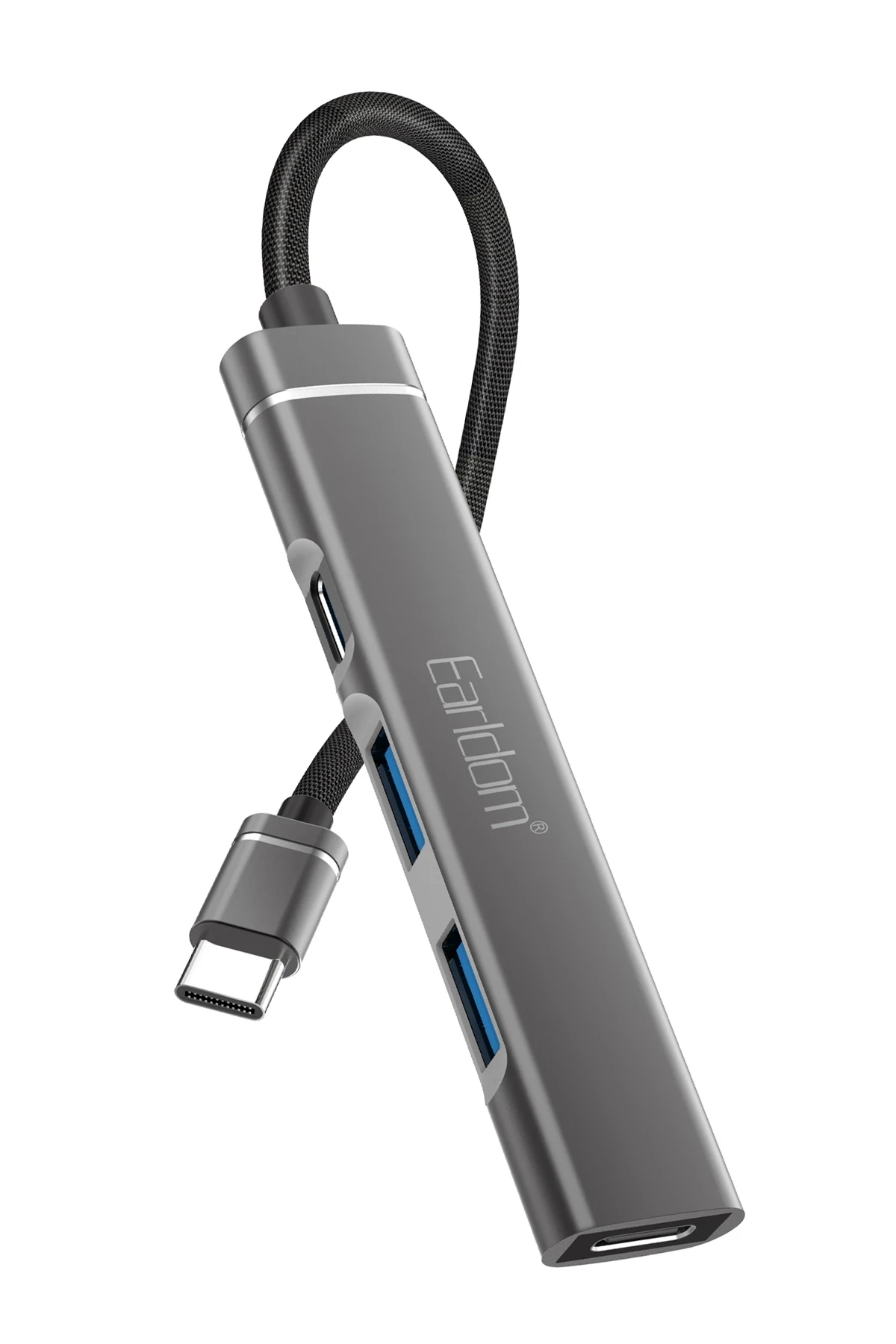 Earldom HUB19 2 Adet USB ve 2 Adet Type-C Çıkışlı PD Şarj Destekli Hub Dönüştürücü