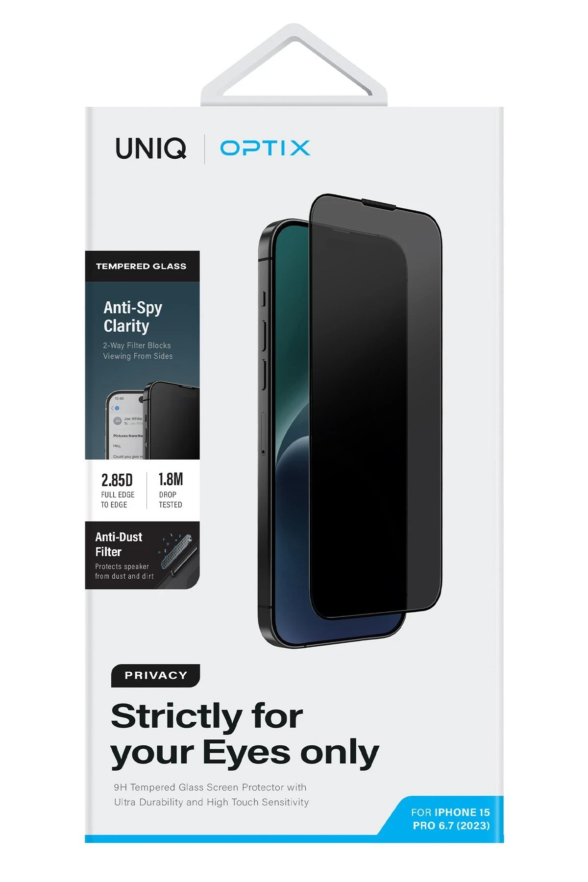 Uniq iPhone 15 Pro Max Optix Hayalet Cam Ekran Koruyucu