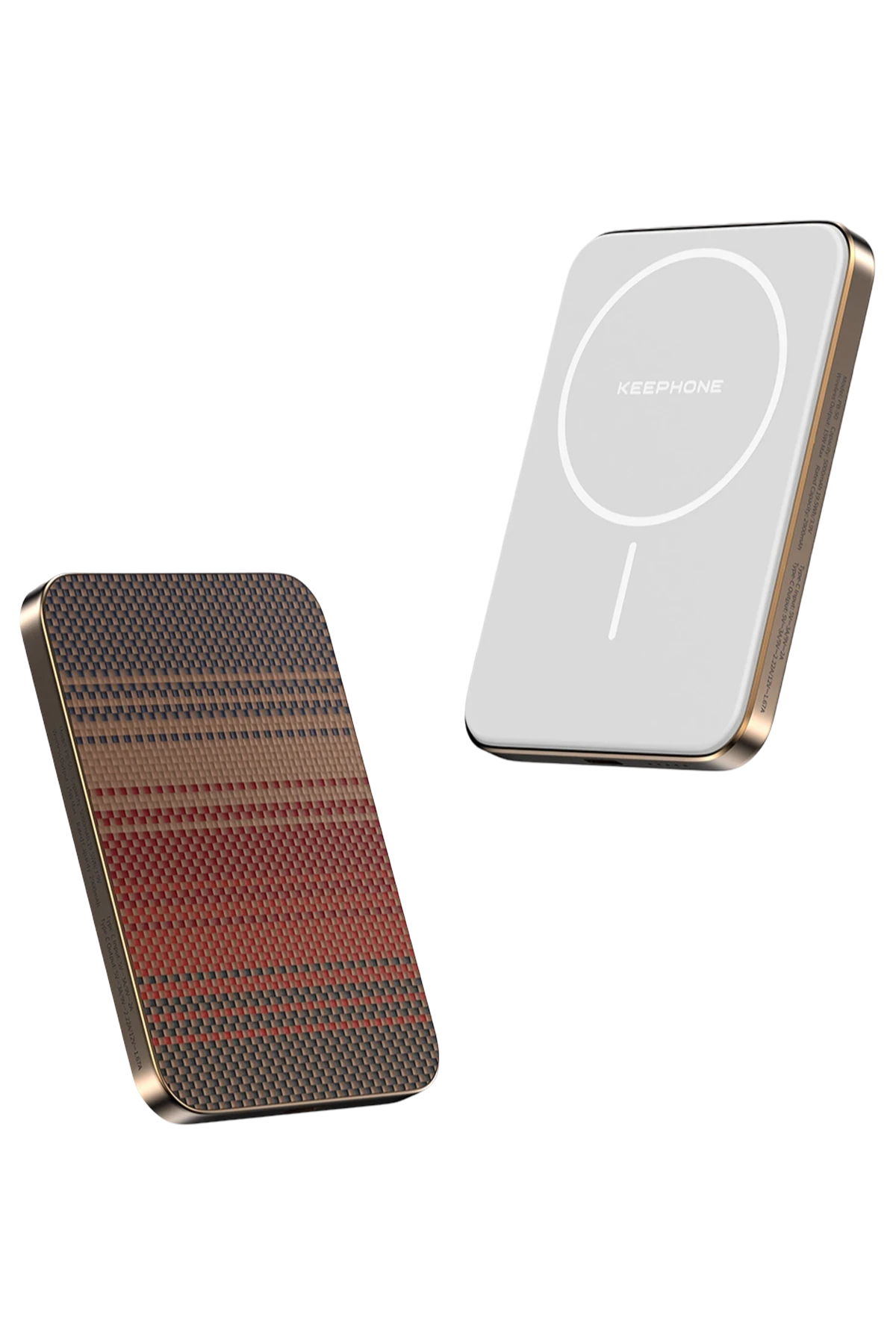 Keephone PB50 Brendy Kevlar 5.000 mAh 20W Type-C ve 15W Kablosuz Şarj Destekli Magsafe Powerbank