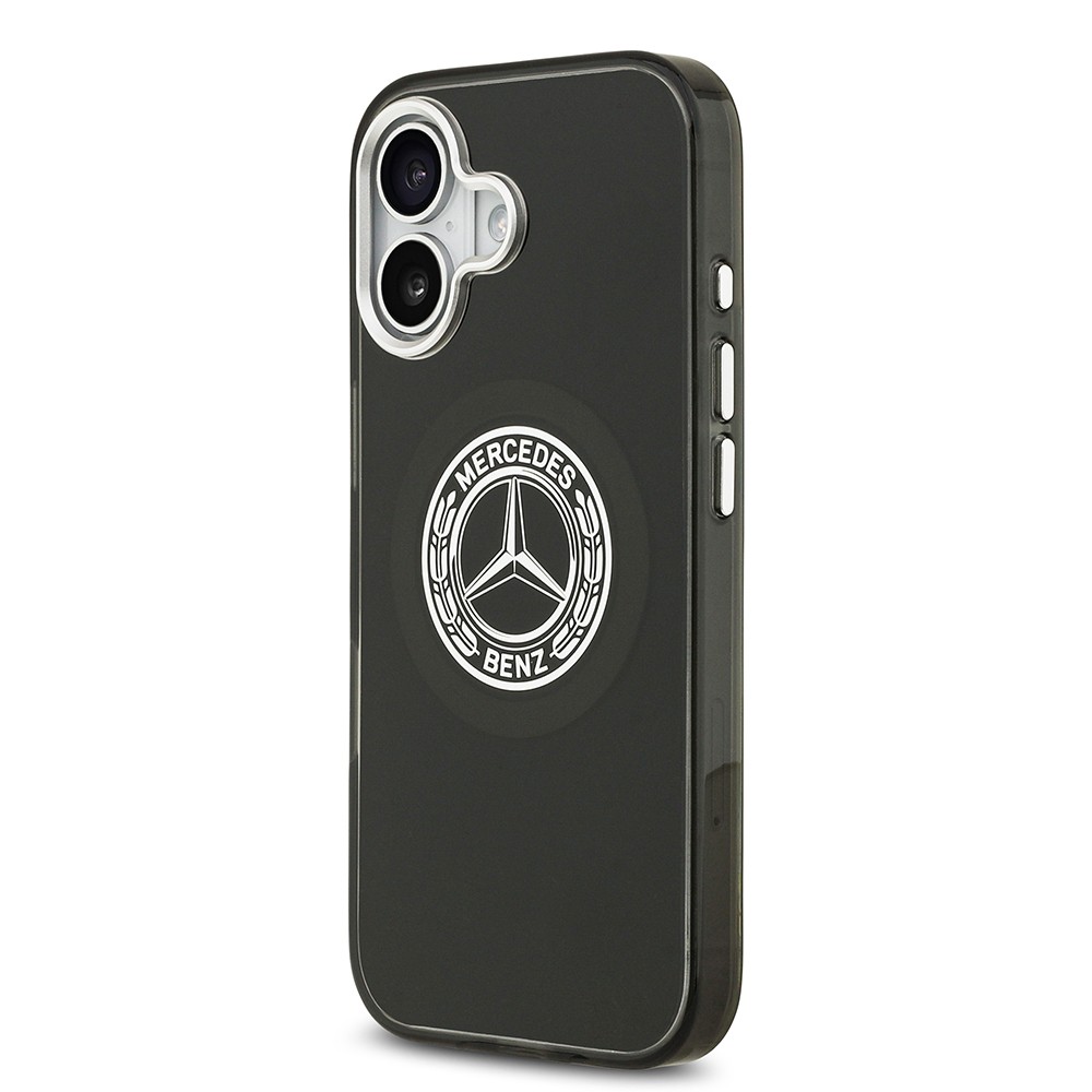 Apple iPhone 17 Kılıf Mercedes Benz Orjinal Lisanslı M-safe Şarj Özellikli Çift Katmanlı PC Nostaljik Yıldız Dizayn Kapak