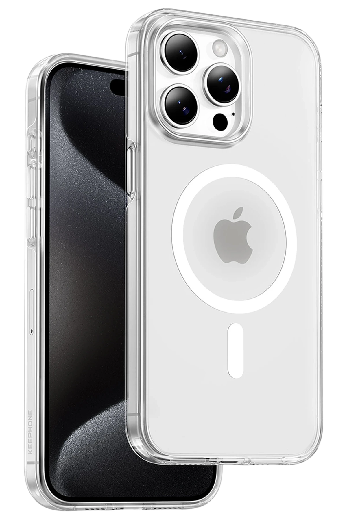 Keephone iPhone 14 Pro Max Non Yellow Şeffaf Magsafe Kılıf