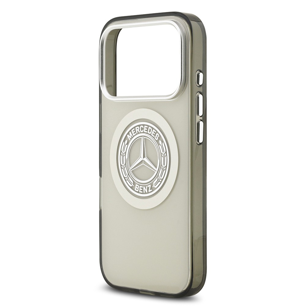 Apple iPhone 17 Pro Kılıf Mercedes Benz Orjinal Lisanslı M-safe Şarj Özellikli Çift Katmanlı PC Nostaljik Yıldız Dizayn Kapak