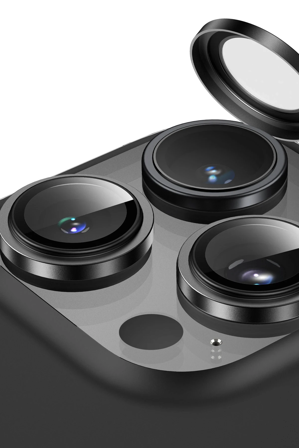 Keephone iPhone 16 Pro Max Capital Alüminyum AR Kamera Lens Koruyucu