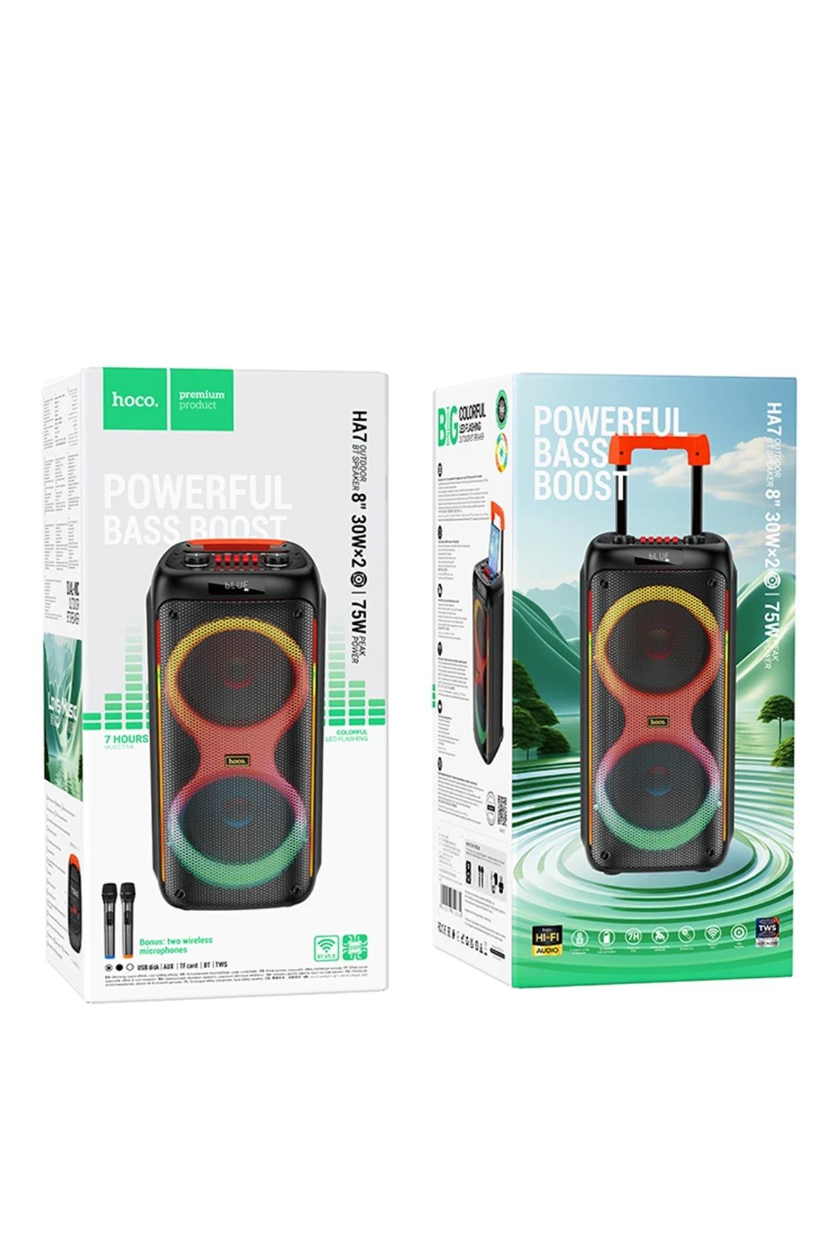 Hoco. HA7 Leader Mikrofonlu Bluetooth Kablosuz Hoparlör