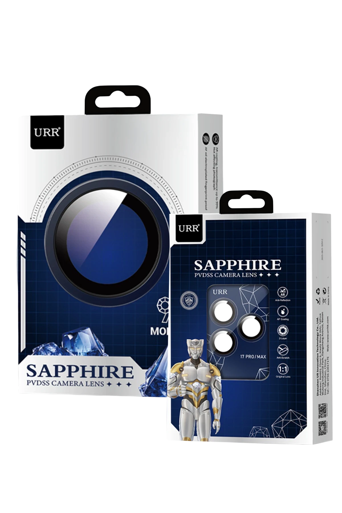 URR iPhone 17 Air Sapphire PVDSS Kamera Lens Koruyucu