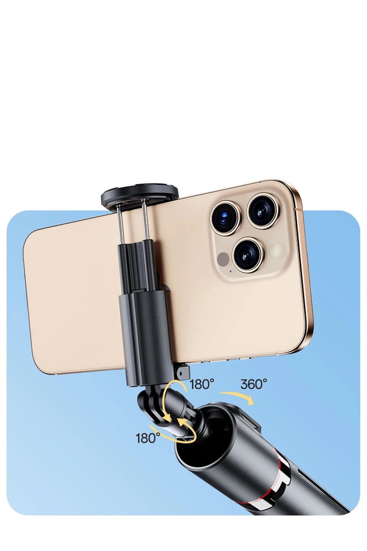 Yesido SF30 Düşmeye Karşı Mekanizmalı BT 5.2 Tripodlu Selfie Çubuğu