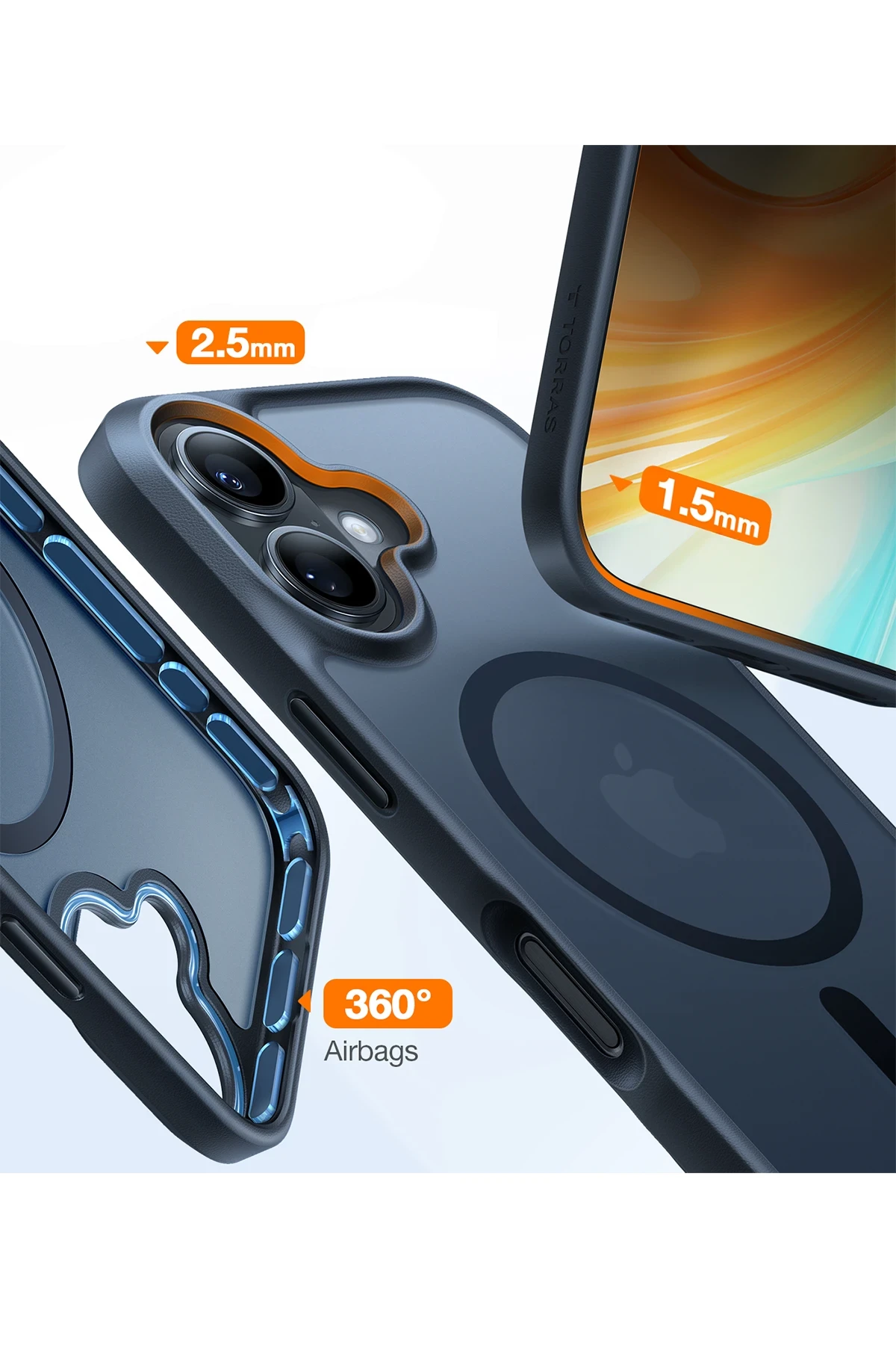 Torras Apple iPhone 16 Guardian Magsafe Kılıf