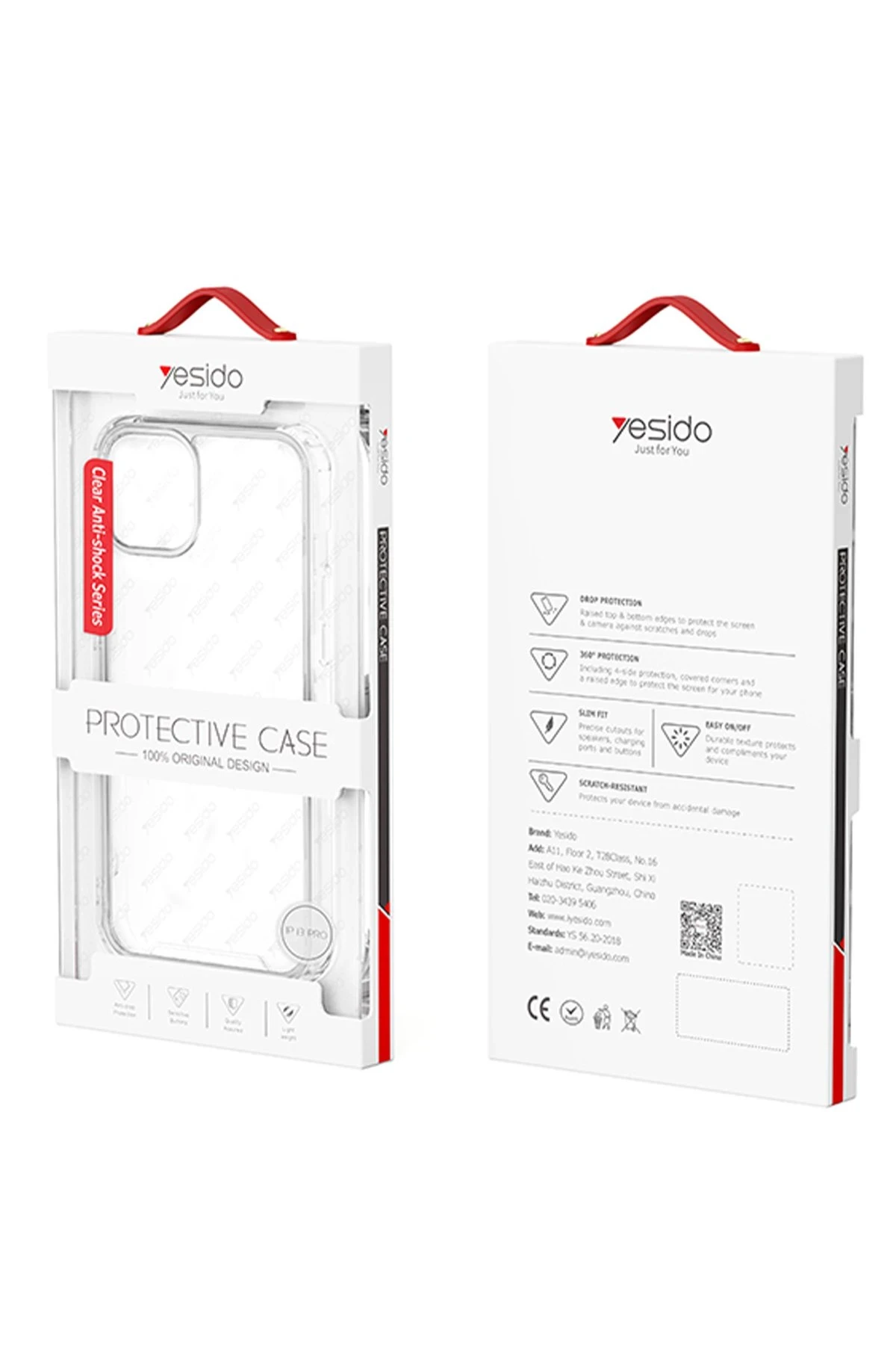 Yesido iPhone 16 PC01 Clear Anti-Shock Kapak