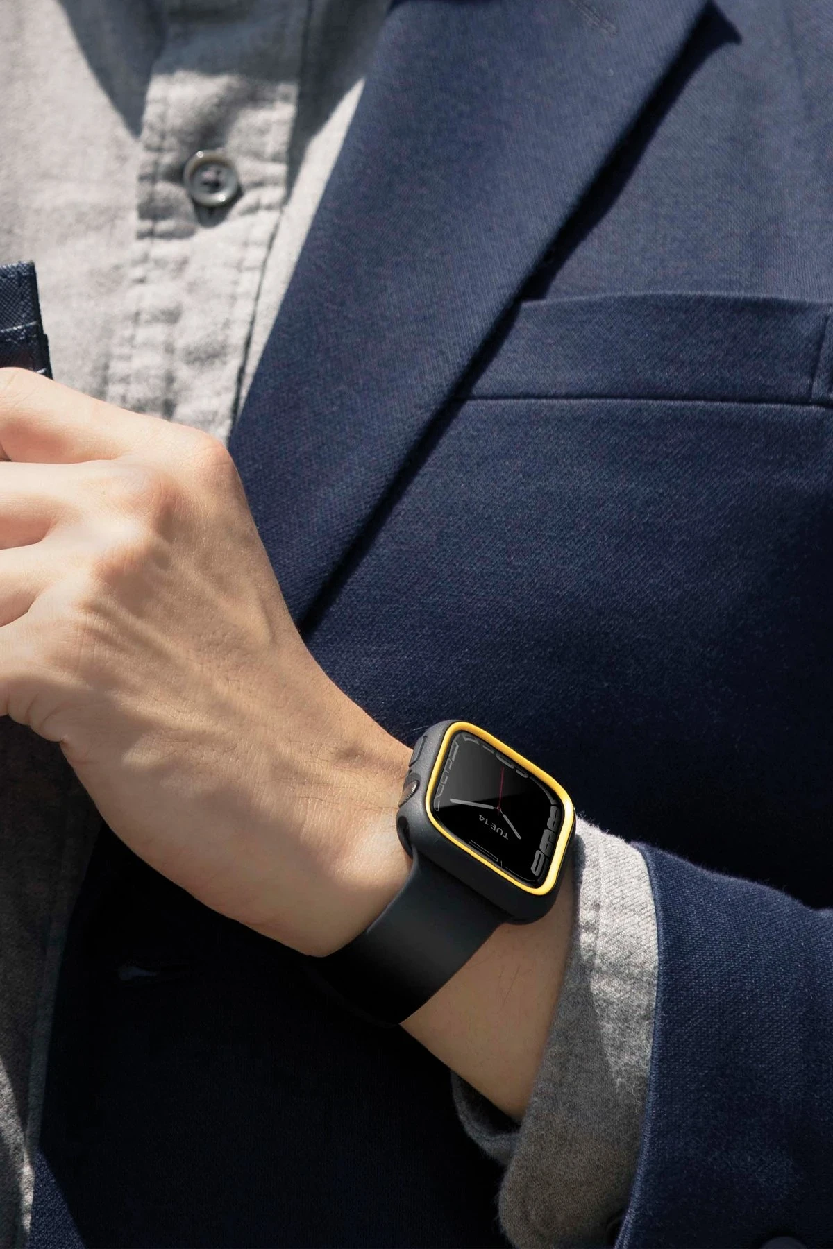 Uniq Watch 41mm Moduo Camlı Kasa Ekran Koruyucu - Gümüş-Gri