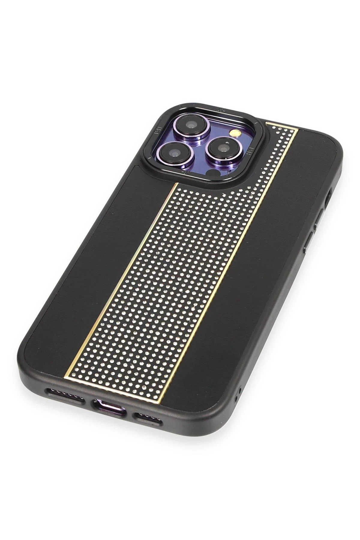 HDD iPhone 14 Pro Max Kılıf HBC-160 Almera Taşlı Kapak