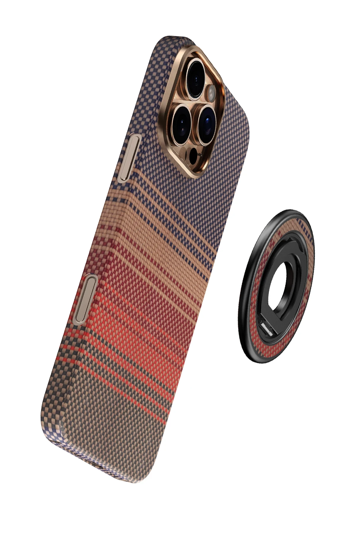 Keephone Kevlar Grip 360 Manyetik Magsafe Kickstand Yüzük