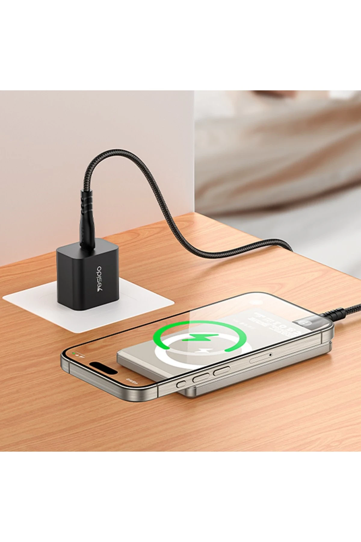 Yesido YP66 5.000 mAh Led Şarj Göstergeli 20W Type-C Çıkışlı ve 15W Kablosuz Şarjlı PD Hızlı Şarj Magsafe Powerbank