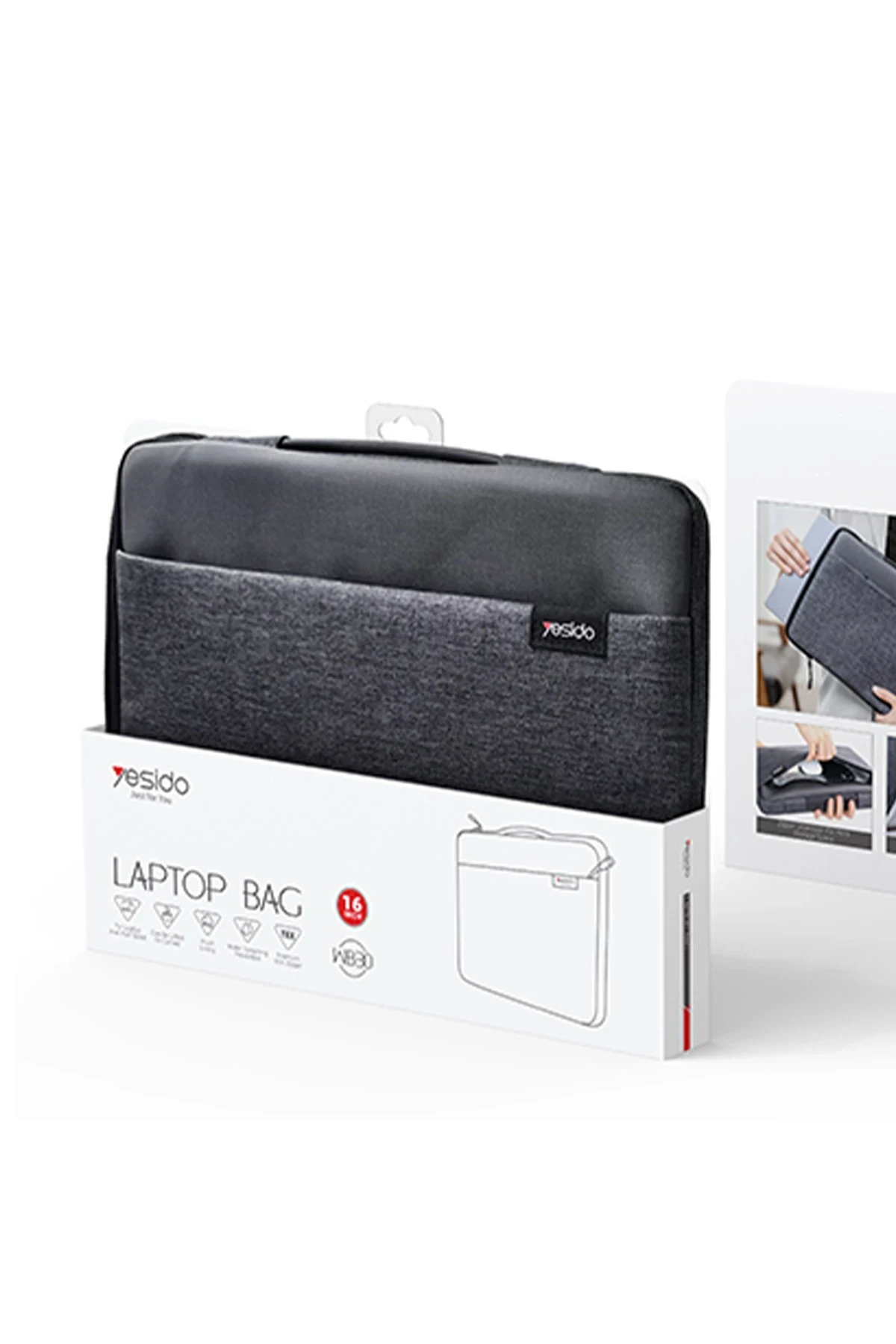 Yesido WB29 Polyester 600D Kumaşlı 14 inç Laptop Çantası