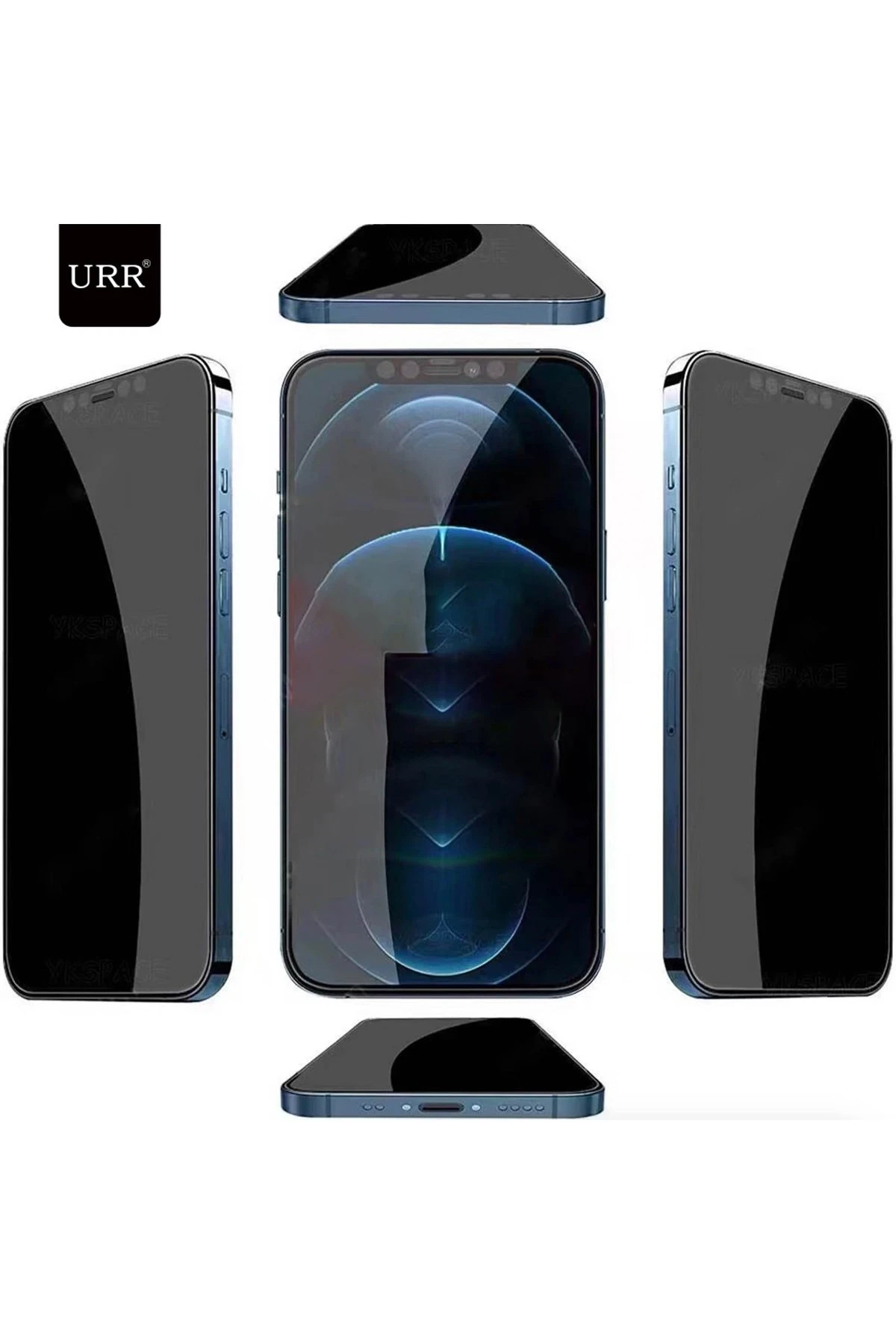 URR iPhone 14 Pro Max 4 Way Anti Spy 360 Privacy Cam Ekran Koruyucu