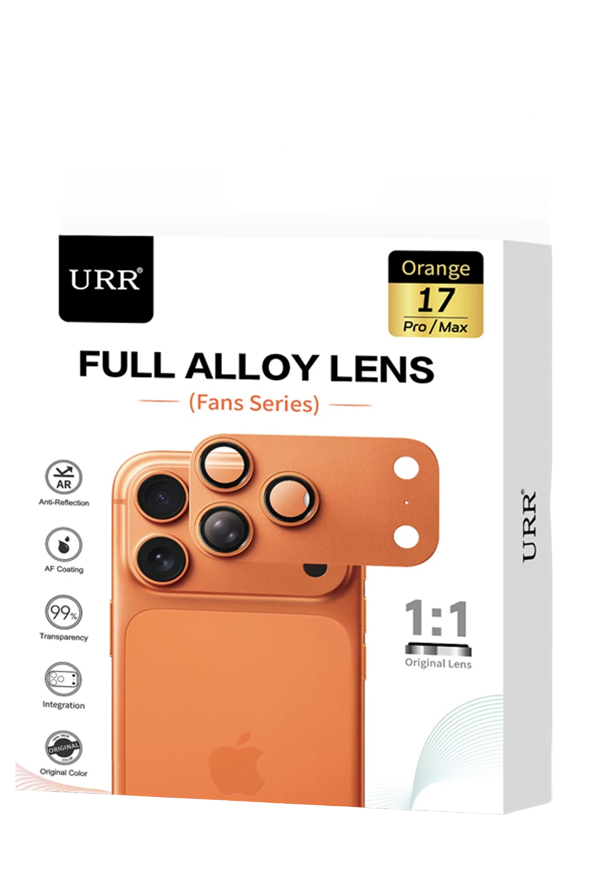URR Apple iPhone 17 Pro Max Fans Series Full Alloy Kamera Lens Koruyucu